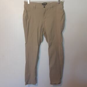 Like an Angel Women's Size 2X Beige Stretch Pants Straight Cut
